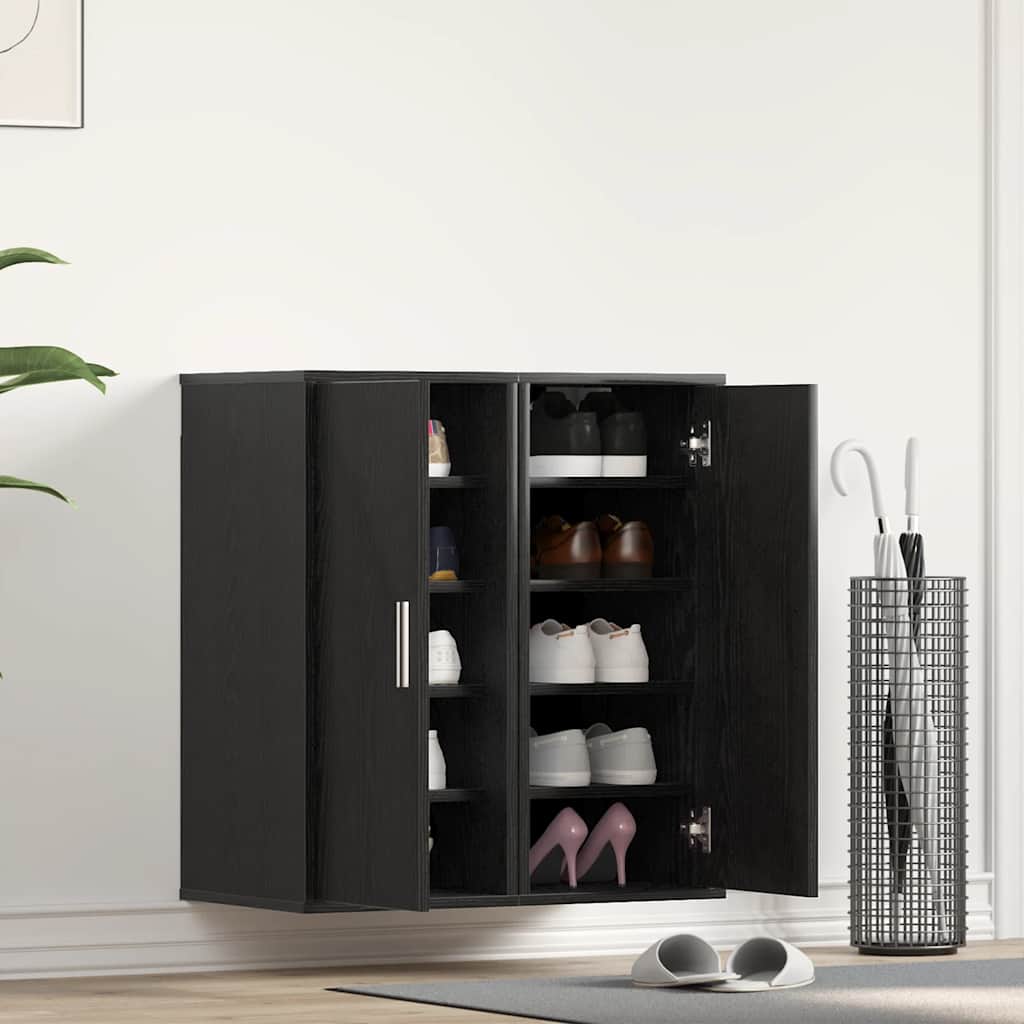 Scarpiere 2 pz Rovere Nero 32x35x70 cm in Legno Multistrato - homemem39