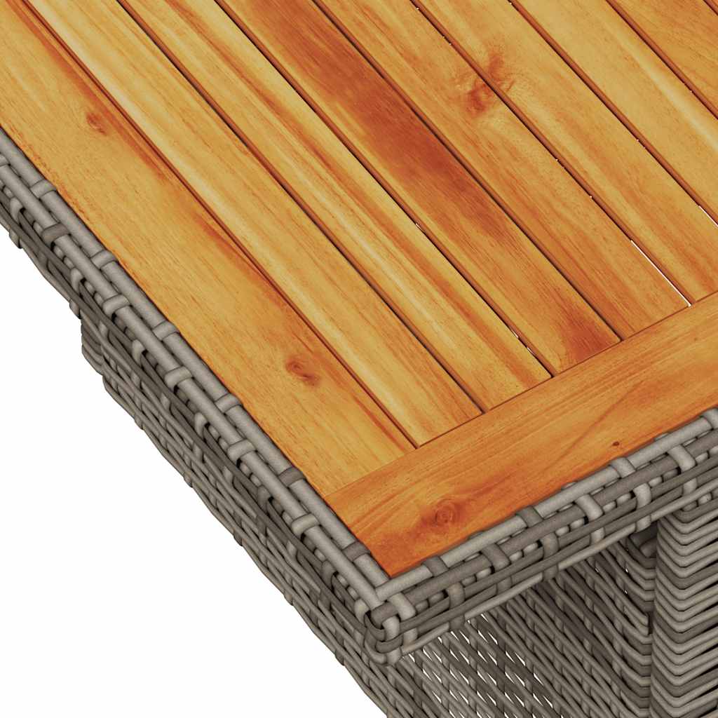 Set Divano da Giardino 5 pz con Cuscini Grigio in Polyrattan | homemem39
