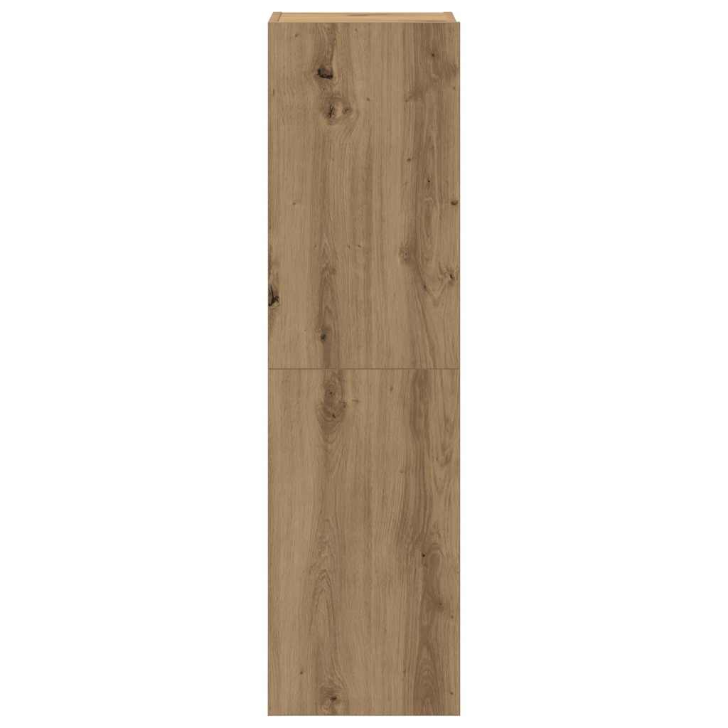 Mobili TV a Parete 3 pz Rovere Artigianale in Legno Multistrato - homemem39