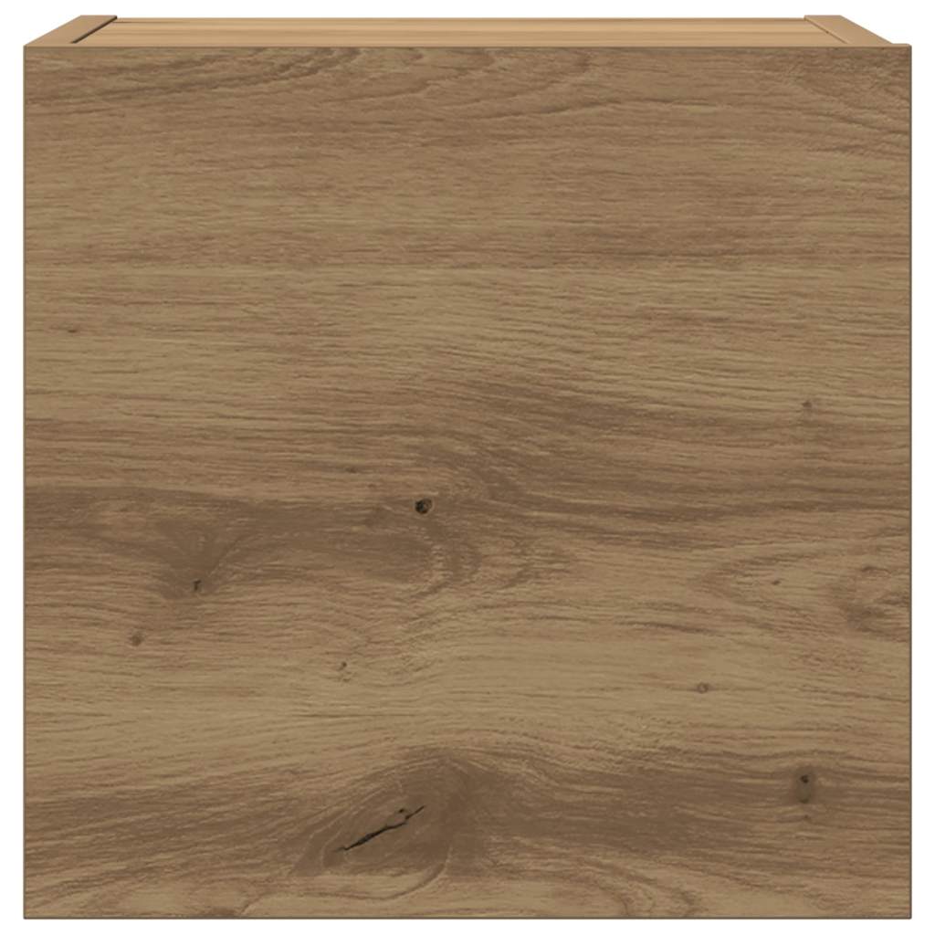 Mobili TV a Parete 3 pz Rovere Artigianale in Legno Multistrato - homemem39