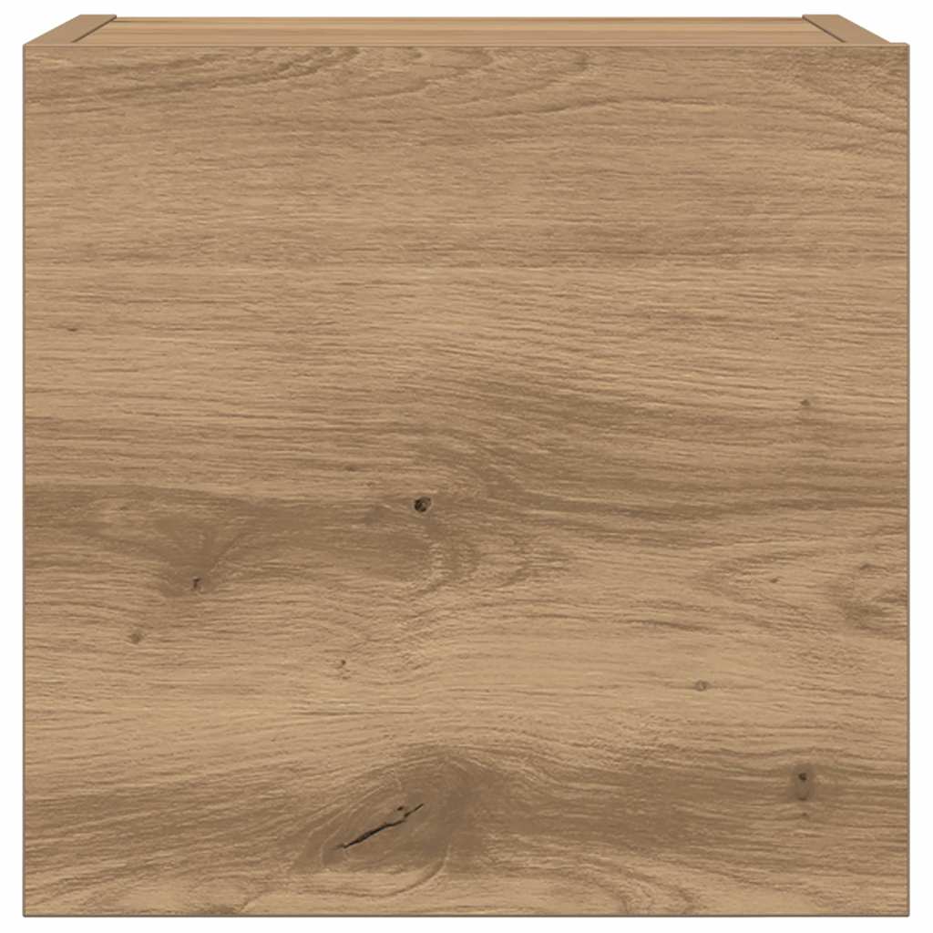 Set Mobile TV 7 pz Montato a Parete Rovere in Legno Multistrato - homemem39