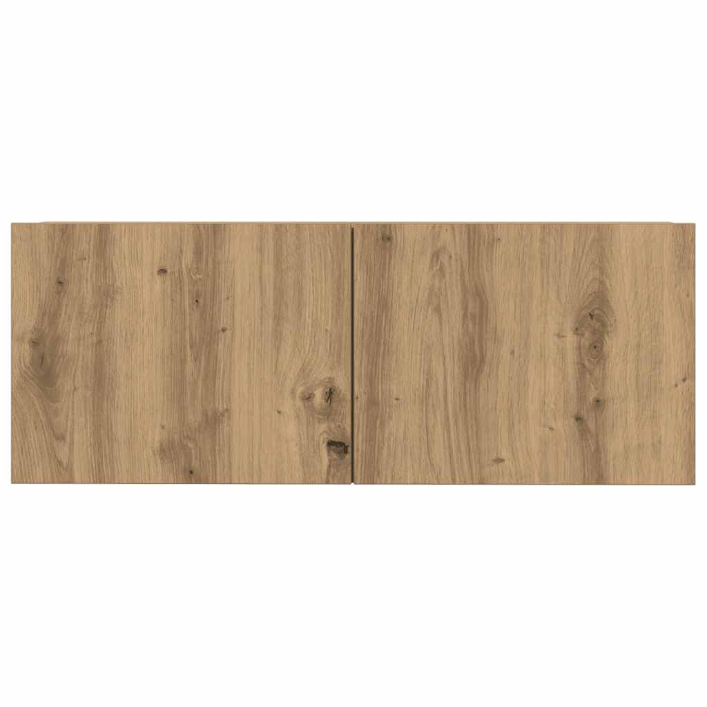 Set Mobile TV 7 pz Montato a Parete Rovere Artigianale - homemem39