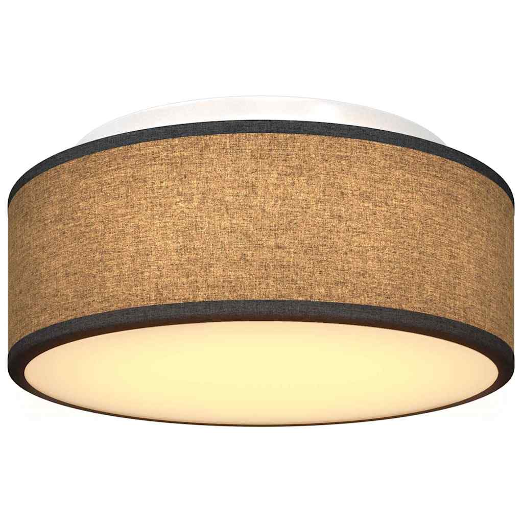 Lampada da soffitto Nero 30 x 13.5 cm Tessuto
