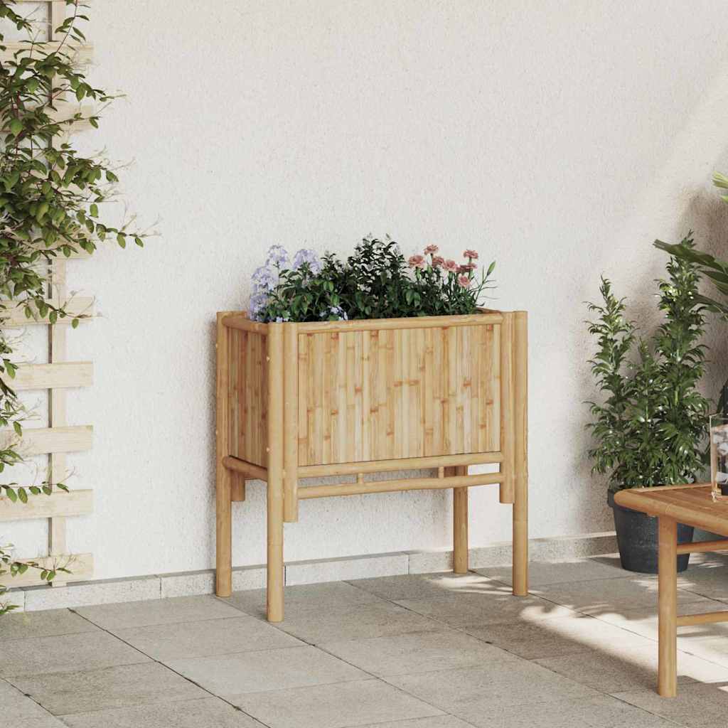 Letto rialzato da giardino Marrone 70 x 35 x 70 cm Bambù