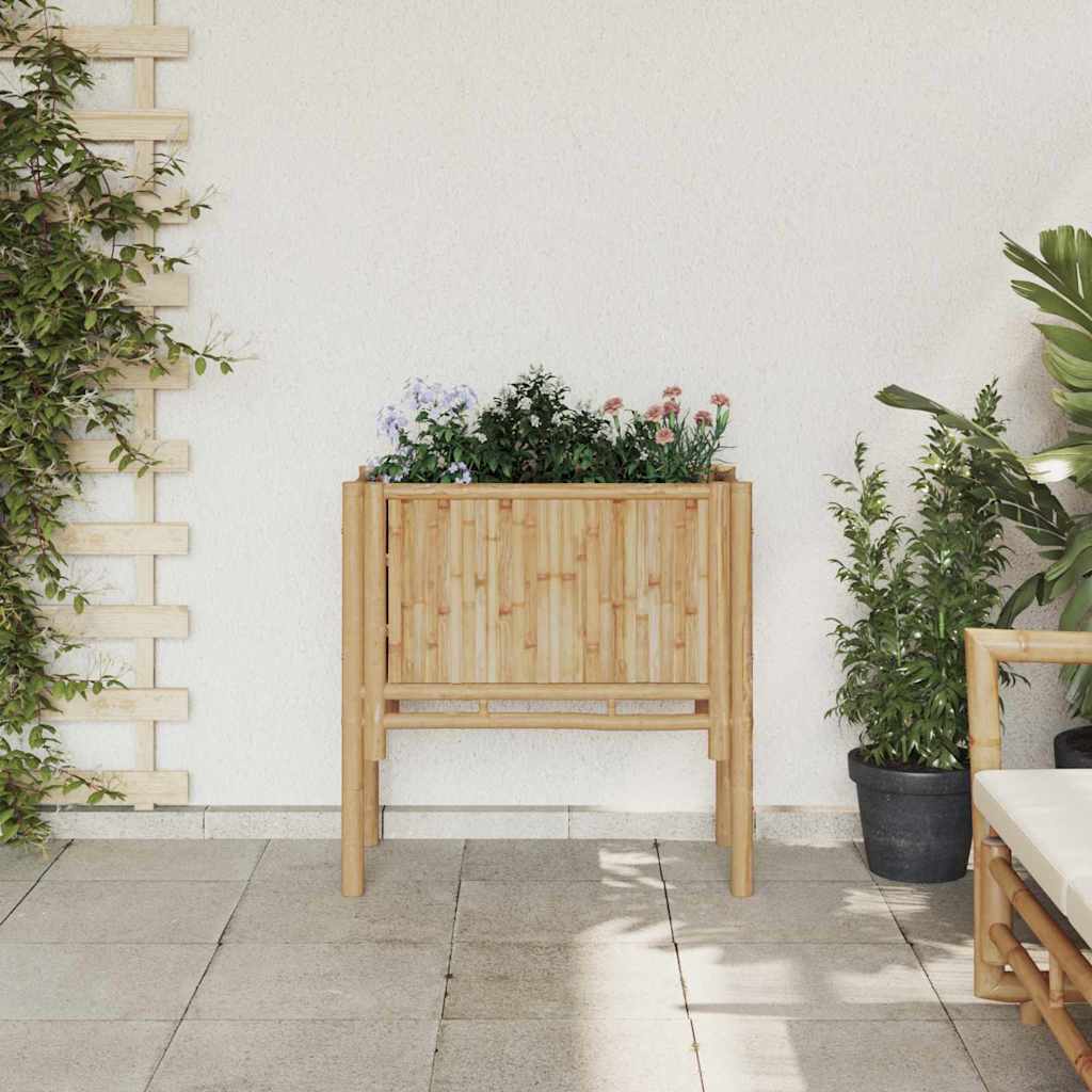 Letto rialzato da giardino Marrone 70 x 35 x 70 cm Bambù