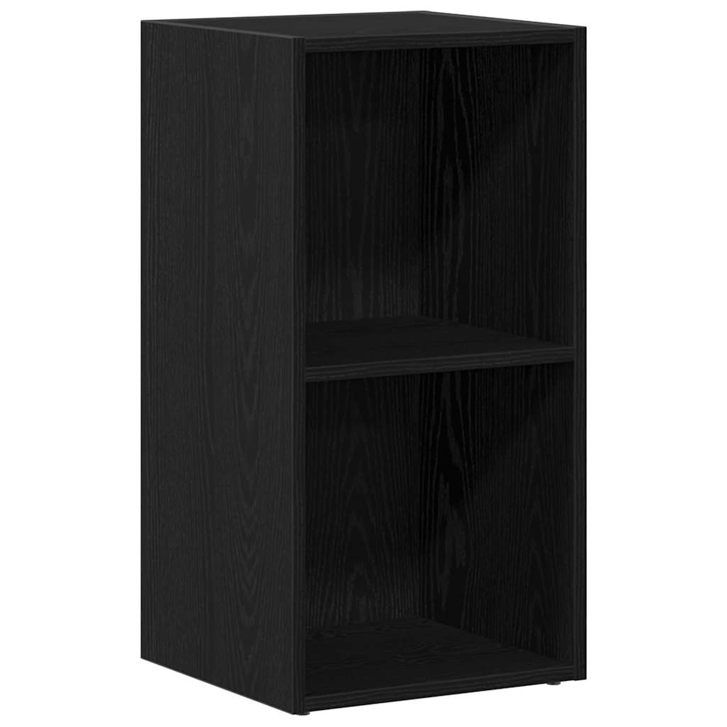 Scatola per Contenitori LP in Rovere Nero 71x34x36cm Truciolato - homemem39