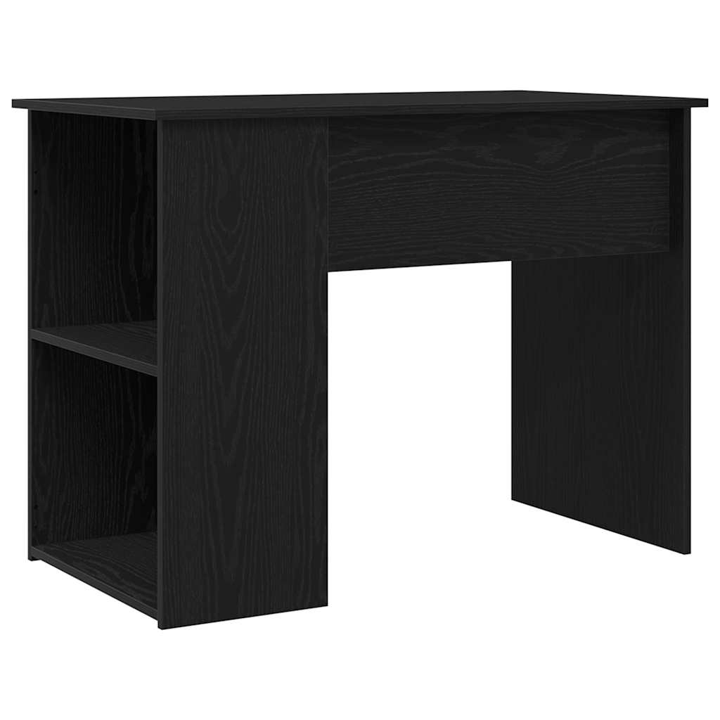 Scrivania Rovere Nero 100x55x75 cm in Legno Multistrato - homemem39