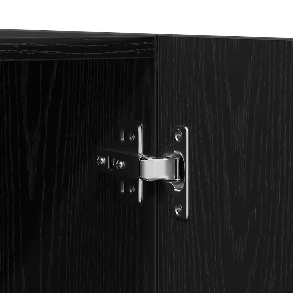 Guardaroba con porta Nero 90 x 52 x 200 cm Legno multistrato