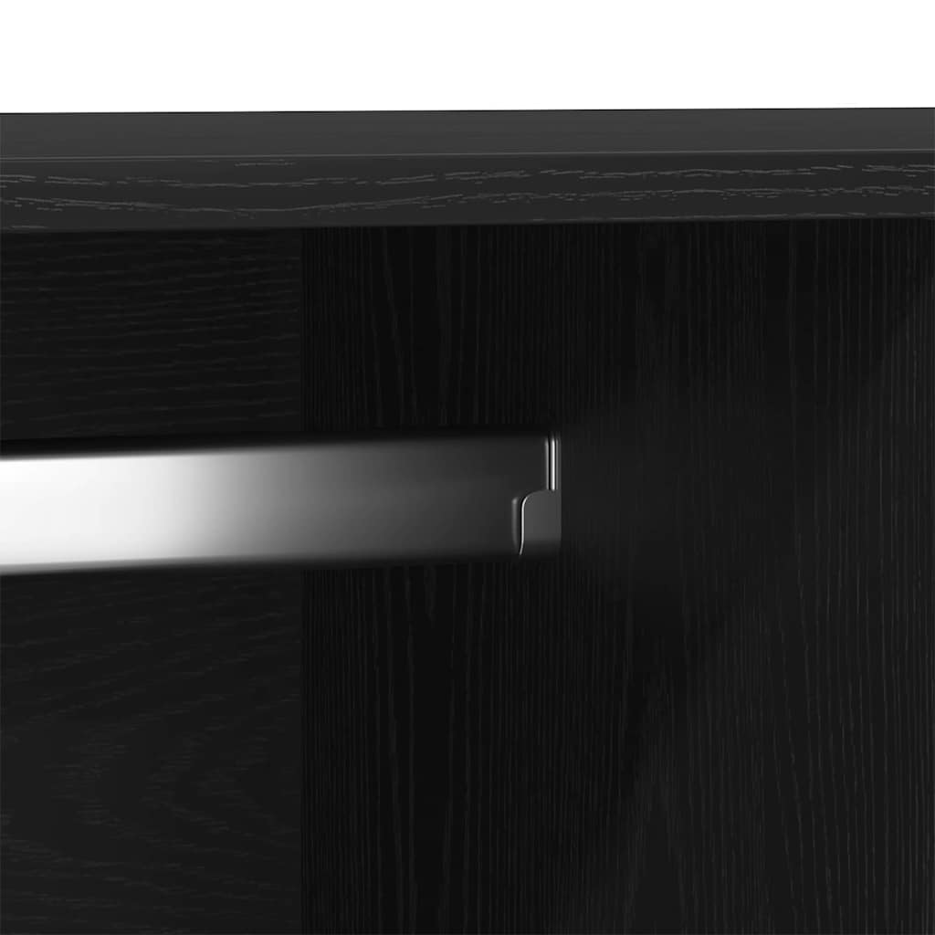 Guardaroba Rovere nero 80 x 52 x 180 cm Legno multistrato