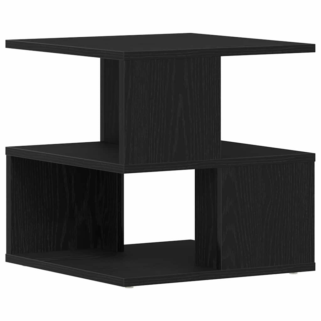 Tavolo laterale Rovere nero 40 x 40 x 40 cm Legno multistrato