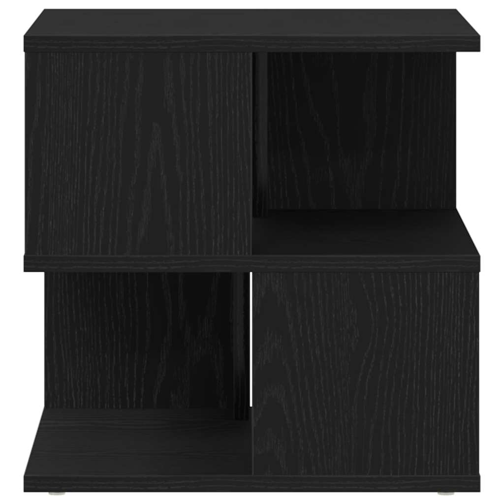 Tavolo laterale Rovere nero 40 x 40 x 40 cm Legno multistrato