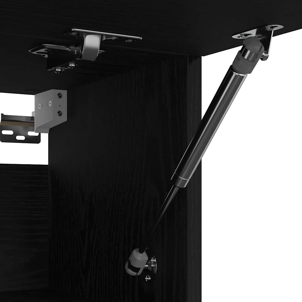 Guardaroba con porta Nero 100 x 32.5 x 35 cm Legno multistrato