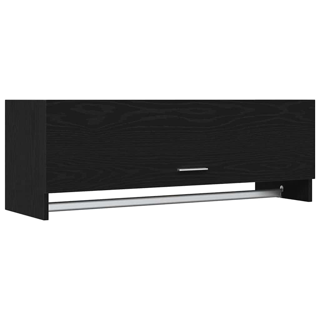 Guardaroba con porta Nero 100 x 32.5 x 35 cm Legno multistrato