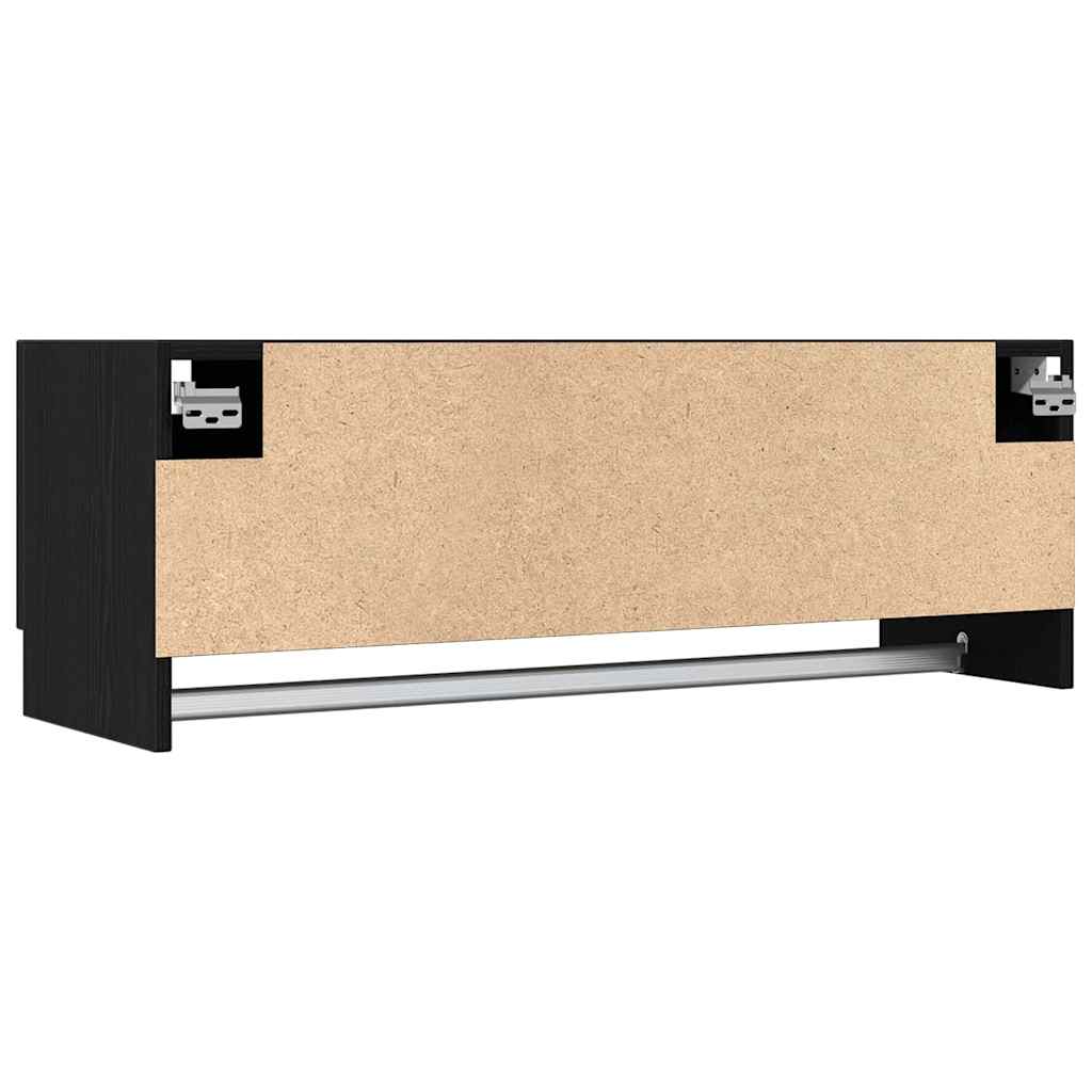 Guardaroba con porta Nero 100 x 32.5 x 35 cm Legno multistrato
