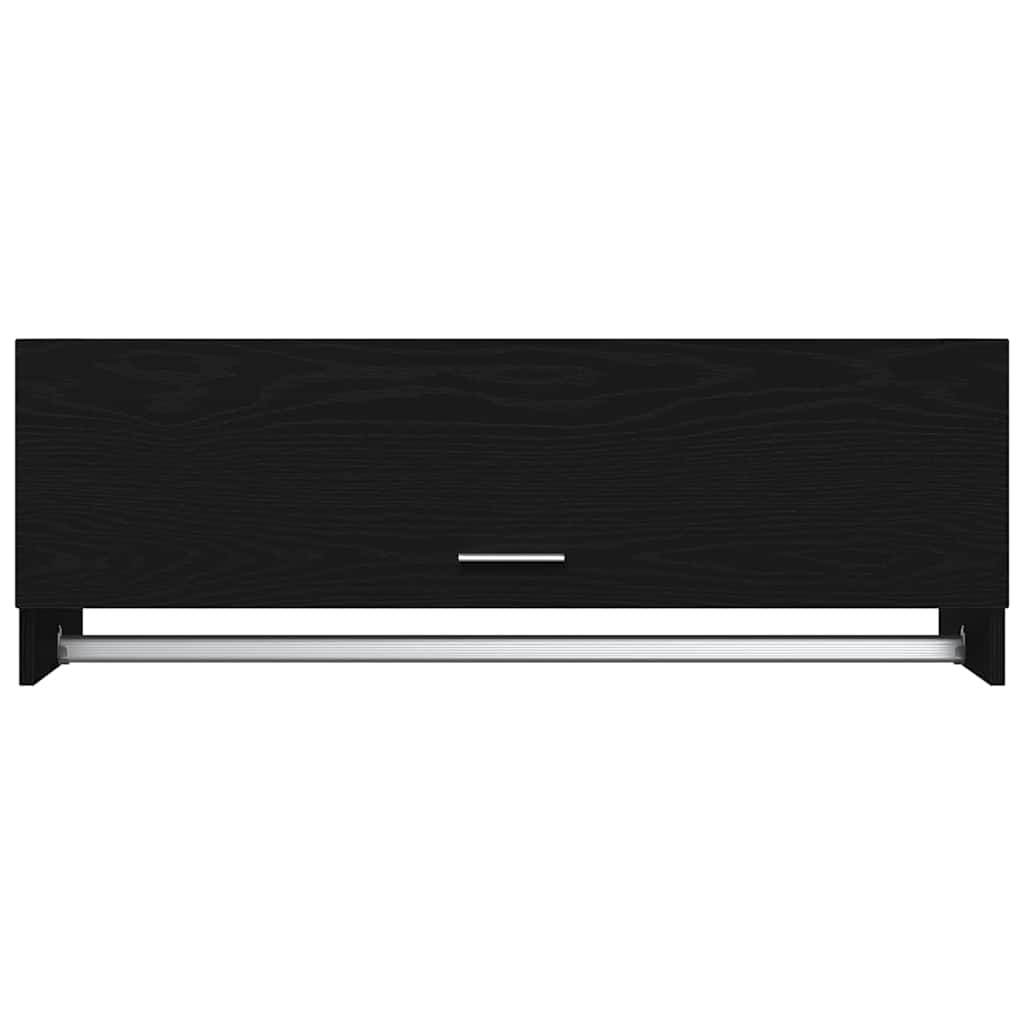 Guardaroba con porta Nero 100 x 32.5 x 35 cm Legno multistrato