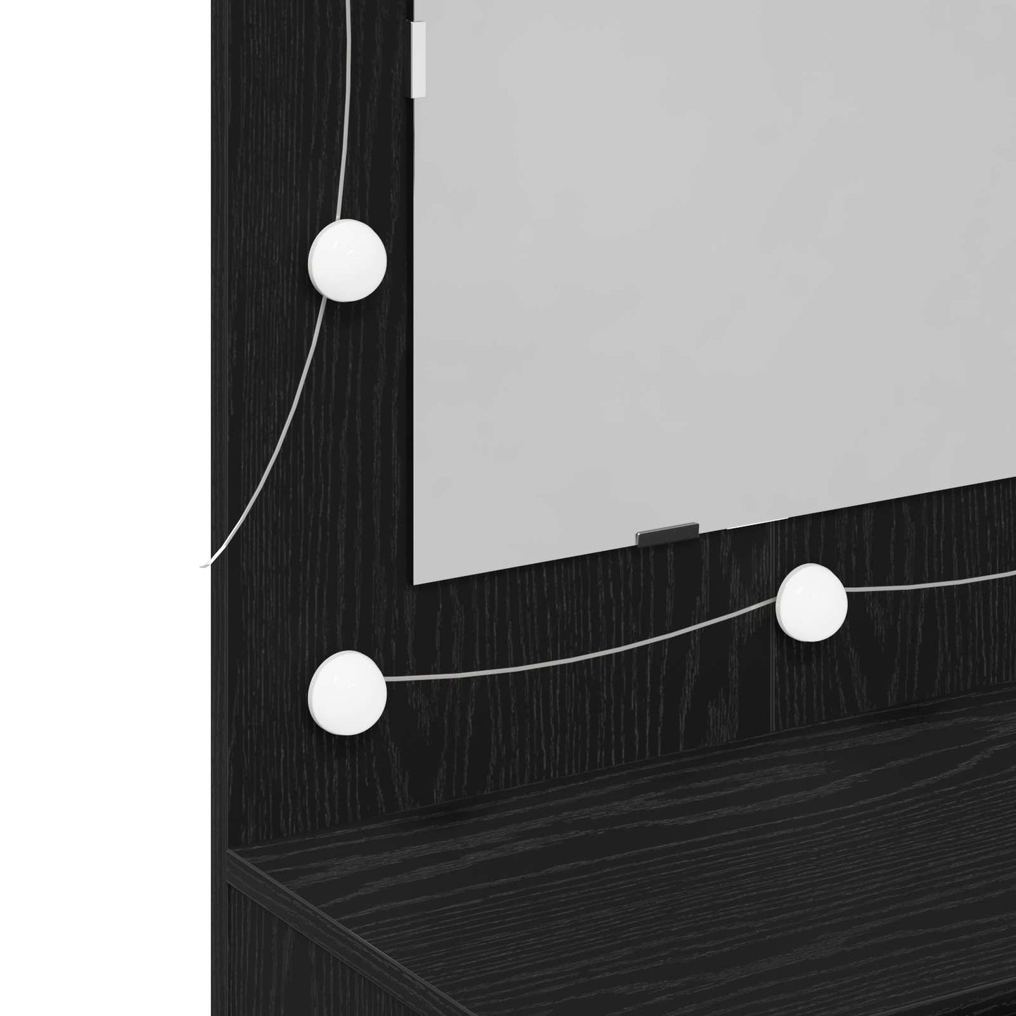 Mobiletto per specchio Rovere Nero 90 x 31,5 x 62 cm | homemem39