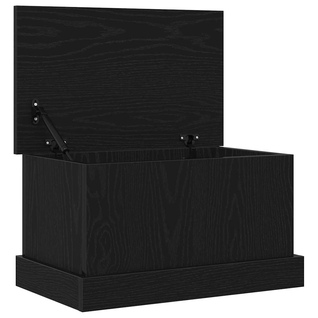 Scatola di Stoccaggio Rovere nero 50 x 30 x 28 cm
