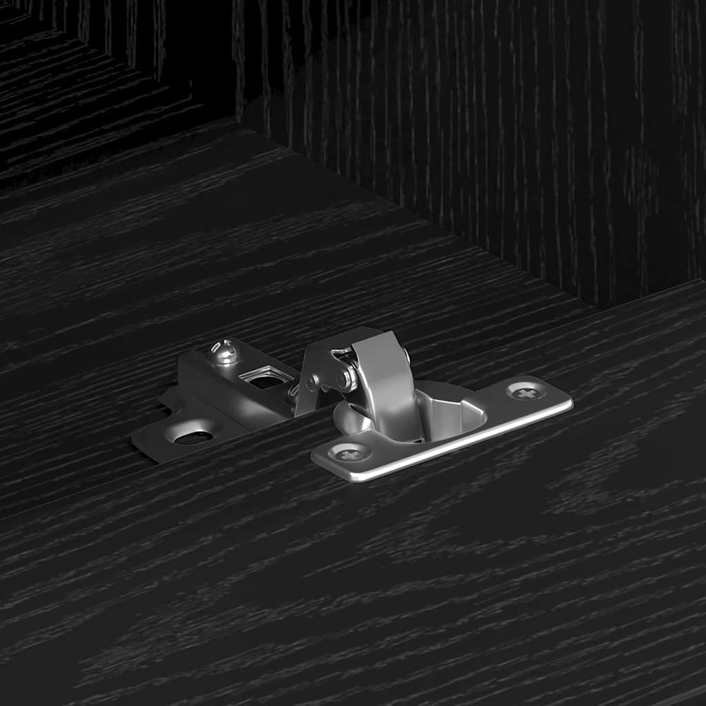 Mobile TV Rovere Nero 150 x 30 x 44,5 cm Legno multistrato