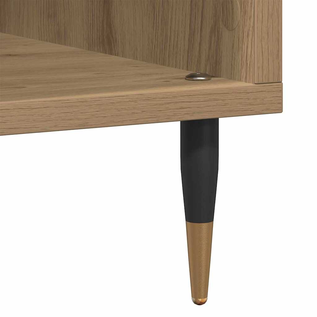 Mobile porta vinili rovere artigianale 100 x 38 x 48 cm