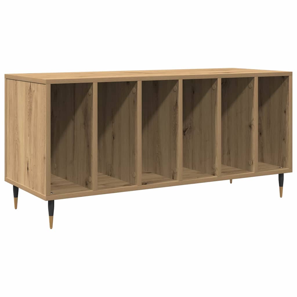 Mobile porta vinili rovere artigianale 100 x 38 x 48 cm