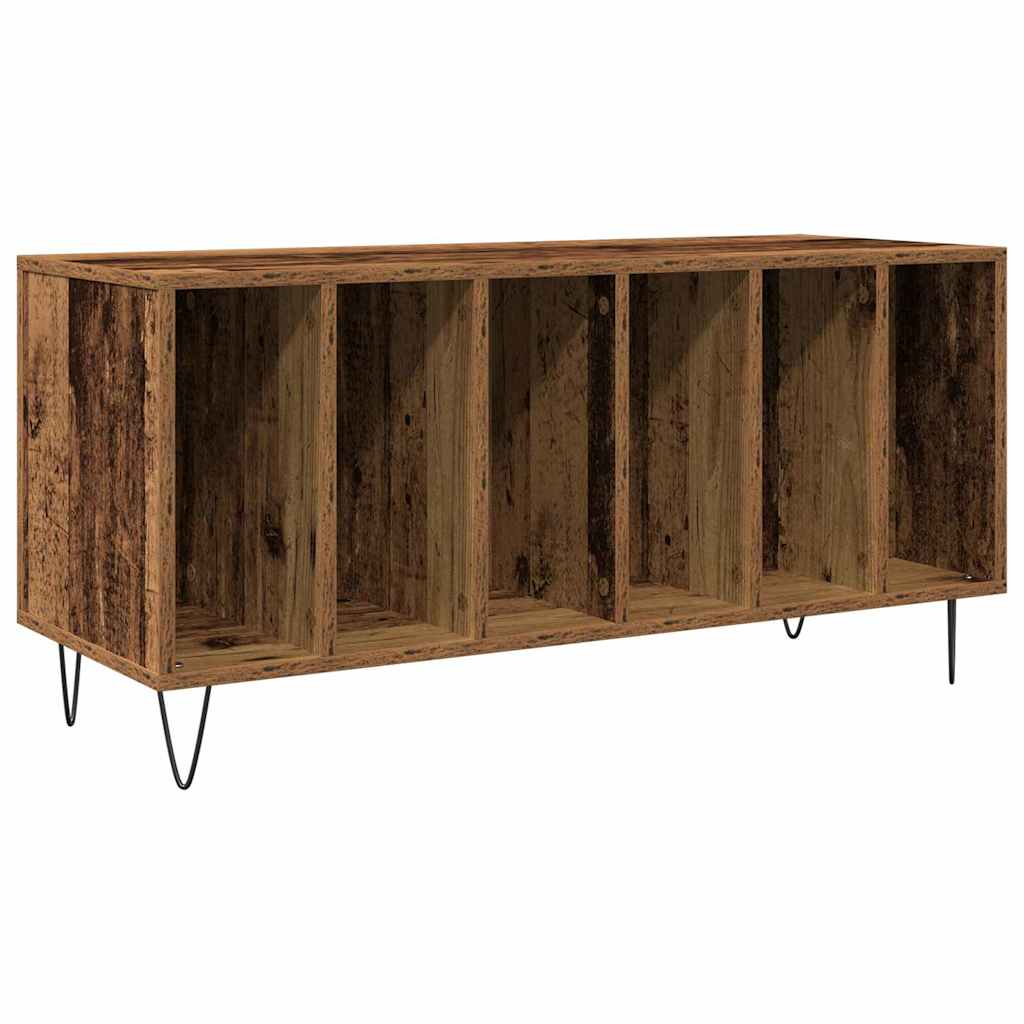 Mobile porta vinili rovere artigianale 100 x 38 x 48 cm