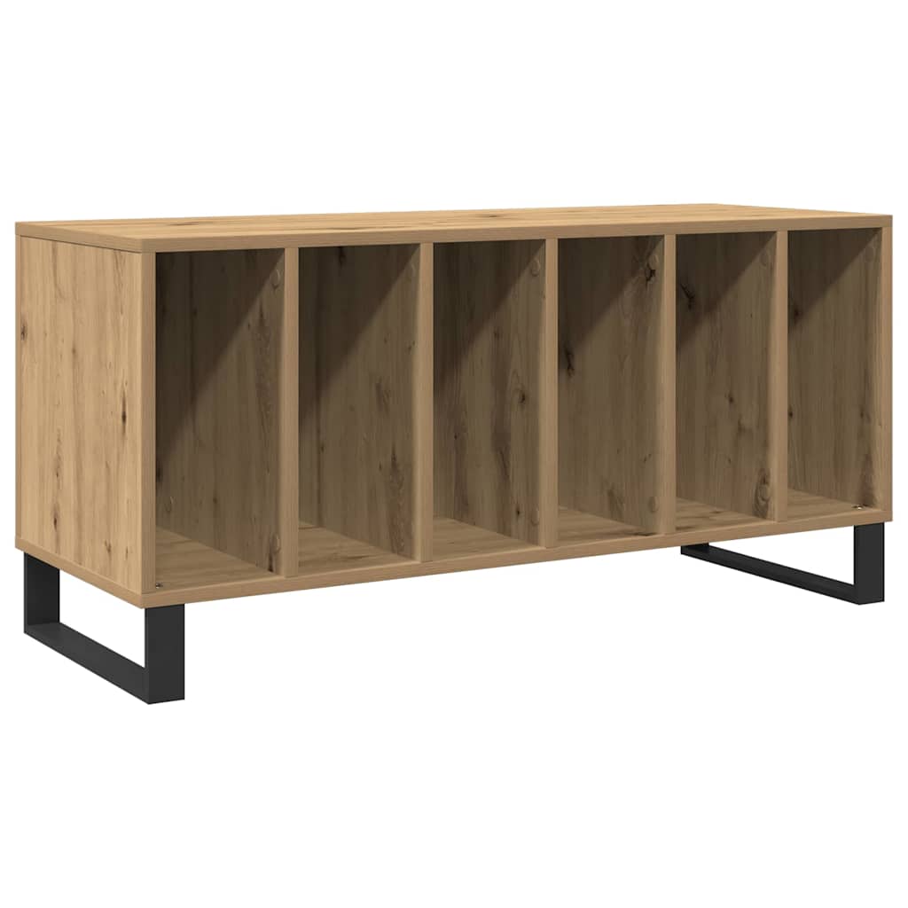 Mobile porta vinili rovere artigianale 100 x 38 x 48 cm
