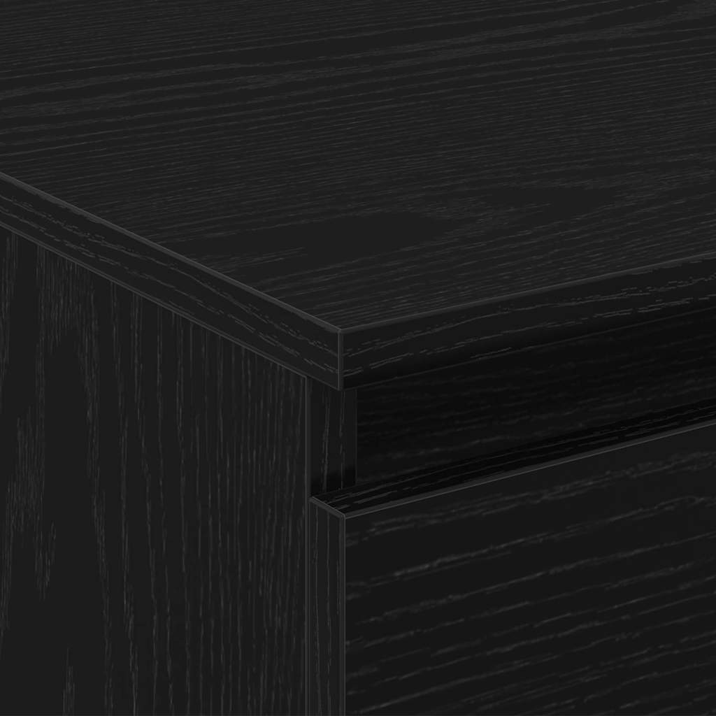 Tavolino da salotto con cassetto Rovere Nero 90 x 50 x 36,5 cm