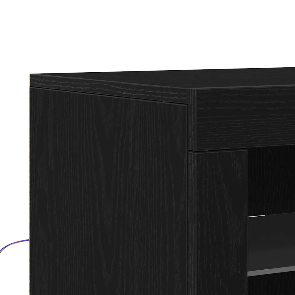 Credenza Nero 60.5 x 37 x 67 cm Legno multistrato