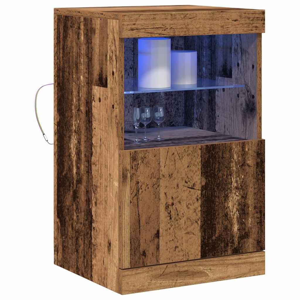 Madia LED Legno vecchio 41 x 37 x 67 cm Legno ingegnerizzato - homemem39