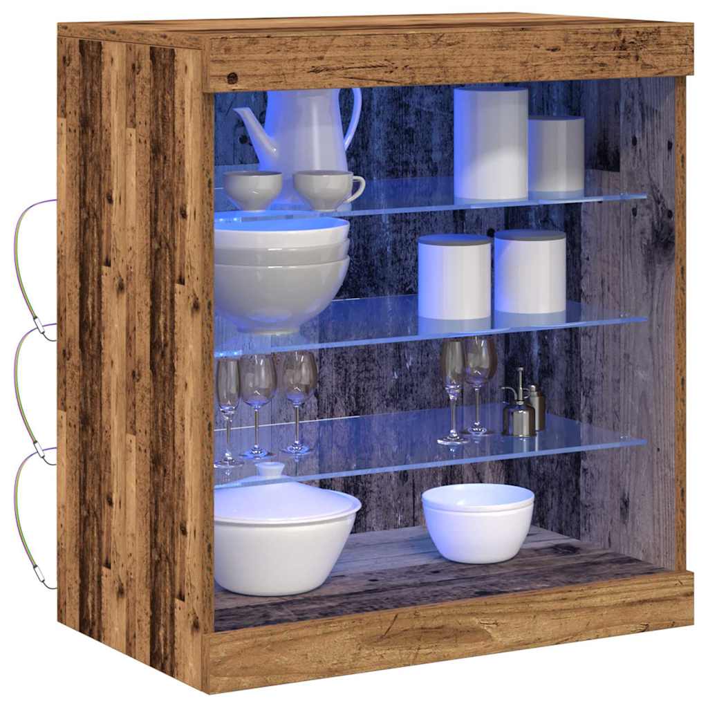 Madia LED Legno vecchio 60,5 x 37 x 67 cm Legno ingegnerizzato - homemem39