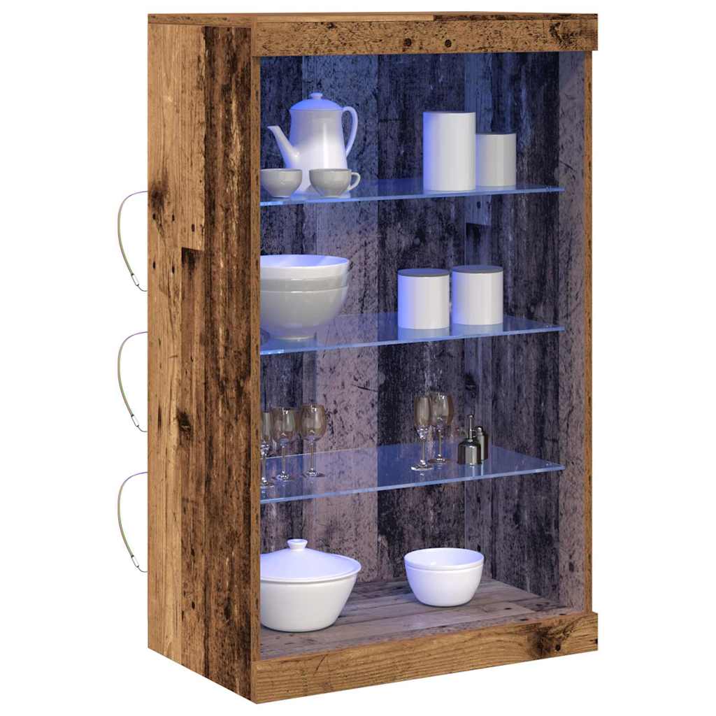 Madia LED Legno vecchio 60,5 x 37 x 100 cm Legno ingegnerizzato - homemem39