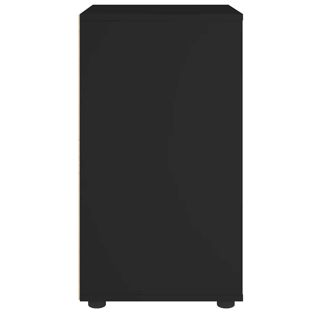 Credenza VISNES Nera 60x40x73 cm in Legno Multistrato - homemem39