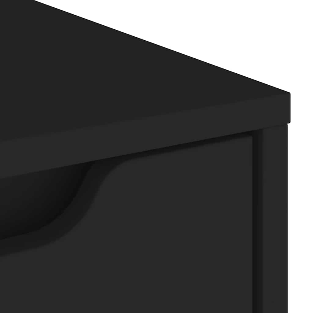 Credenza VISNES Nera 60x40x73 cm in Legno Multistrato - homemem39