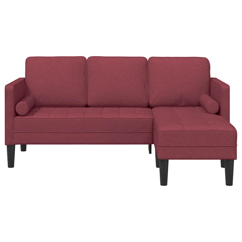 Set di divani Rosso vino 173 x 131 x 67 cm Tessuto