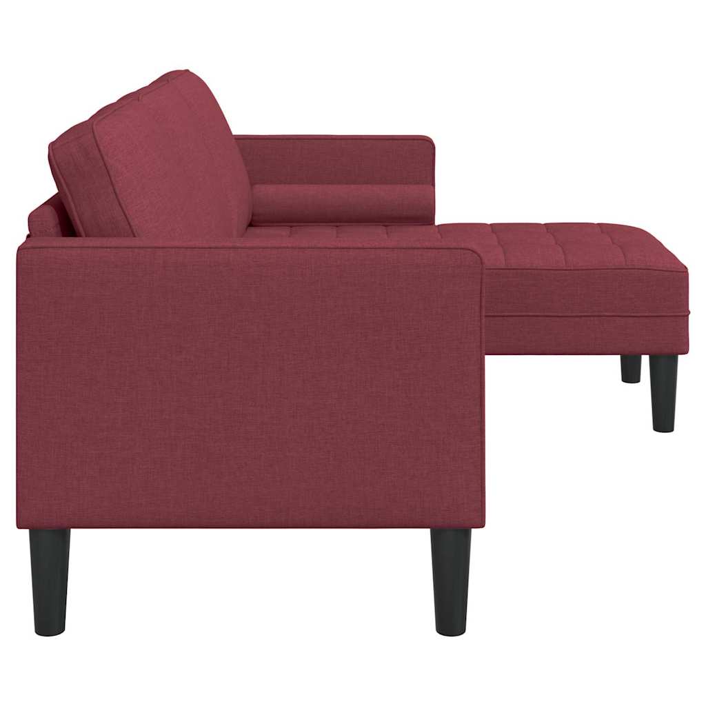 Set di divani Rosso vino 173 x 131 x 67 cm Tessuto