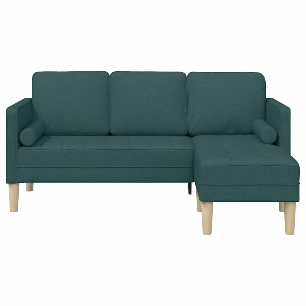 Set di divani Verde Scuro 173 x 131 x 67 cm Tessuto