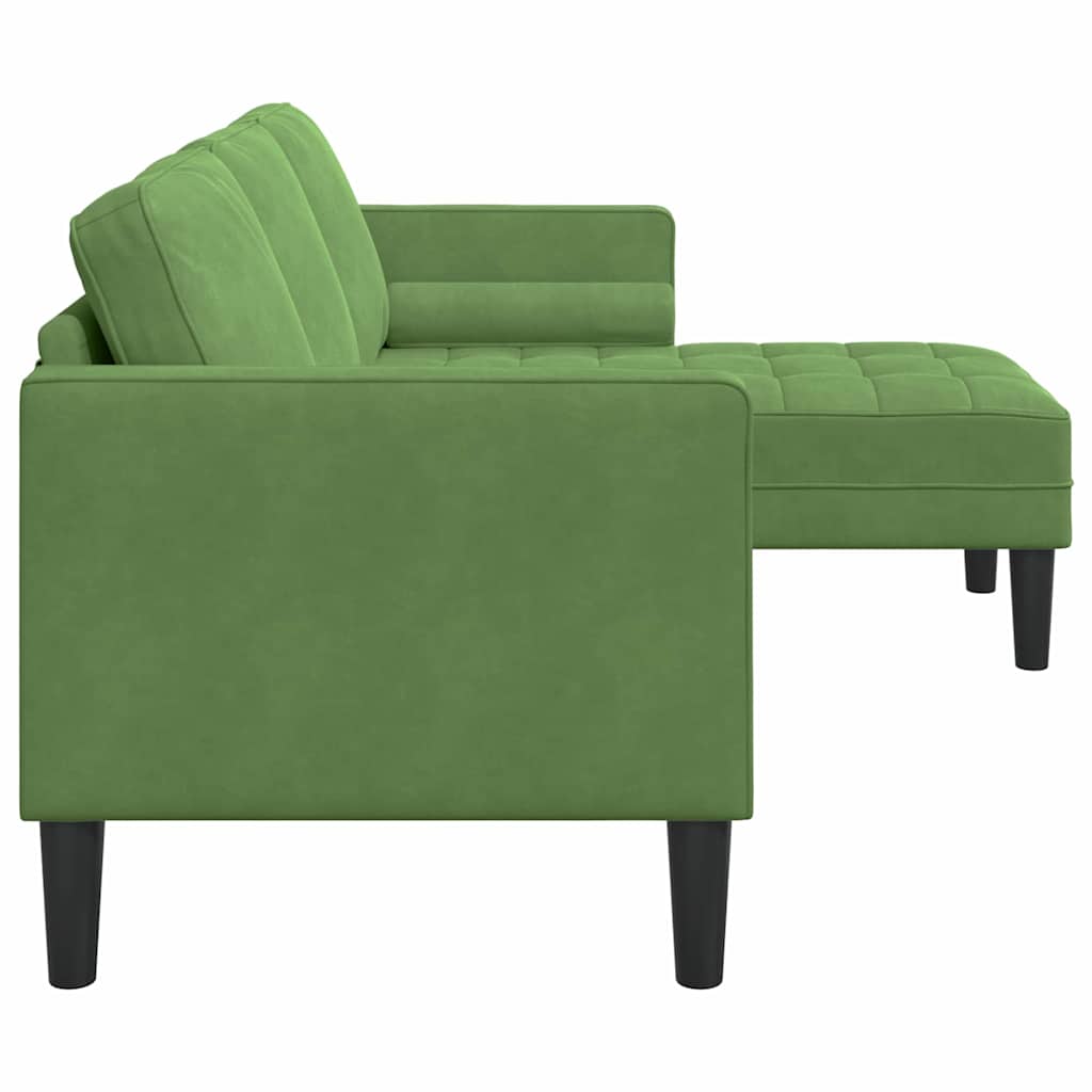 Set di divani Verde chiaro 173 x 131 x 67 cm Velluto