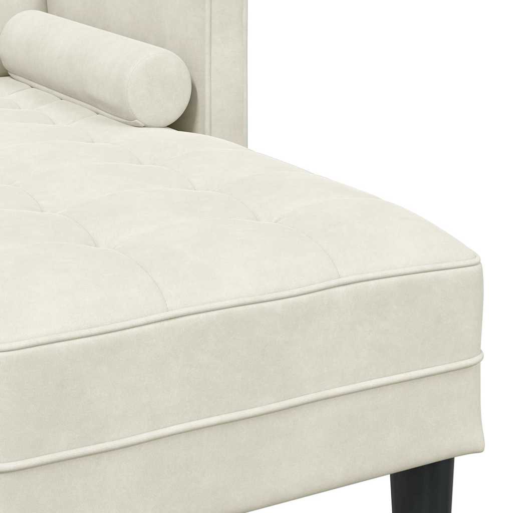Set di divani Crema 173 x 131 x 67 cm Velluto