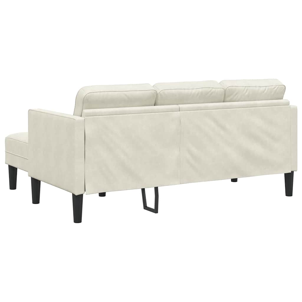 Set di divani Crema 173 x 131 x 67 cm Velluto