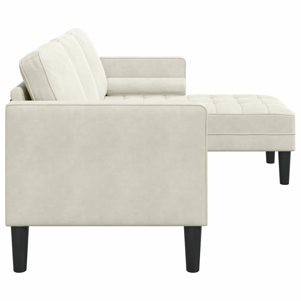 Set di divani Crema 173 x 131 x 67 cm Velluto