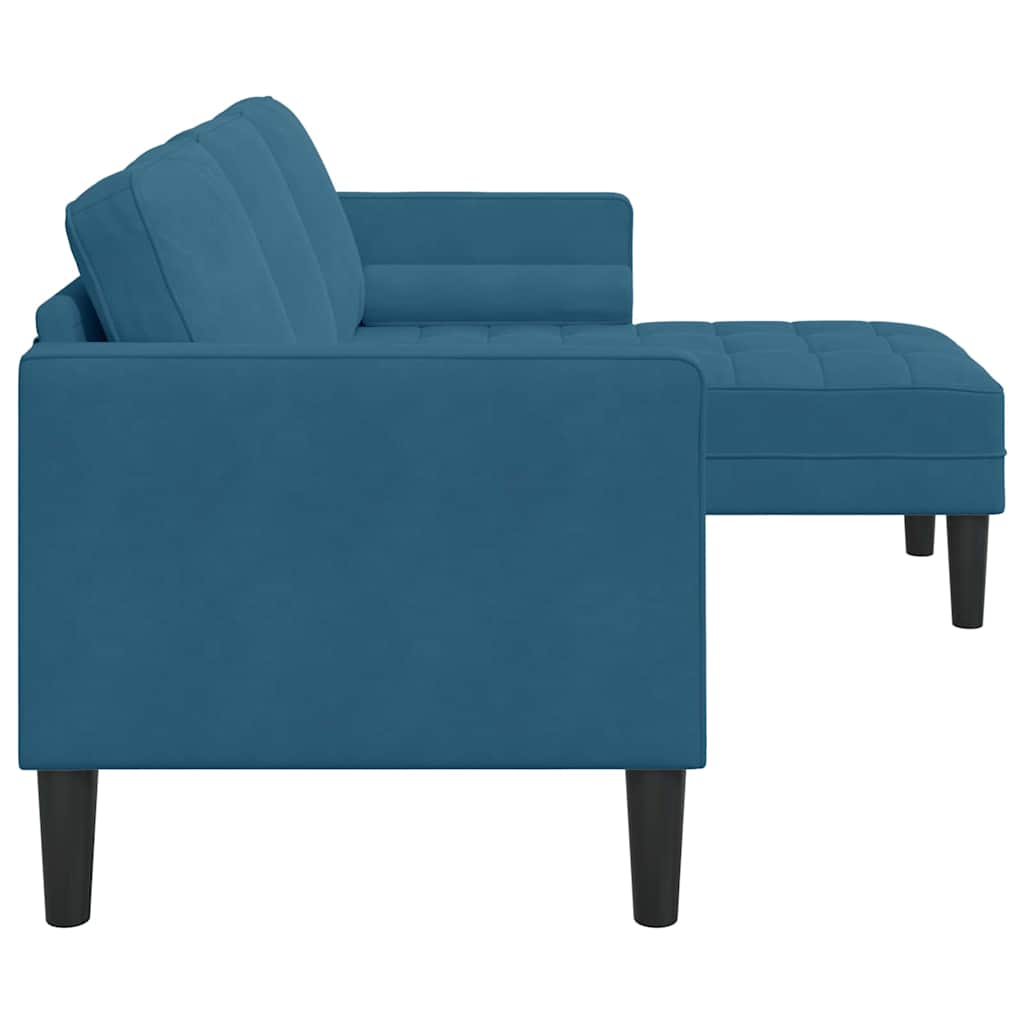 Set di divani Blu 173 x 131 x 67 cm Velluto