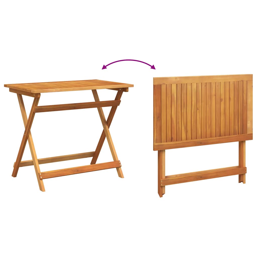 Set bistrot 5 pcs Marrone legno massello di acacia