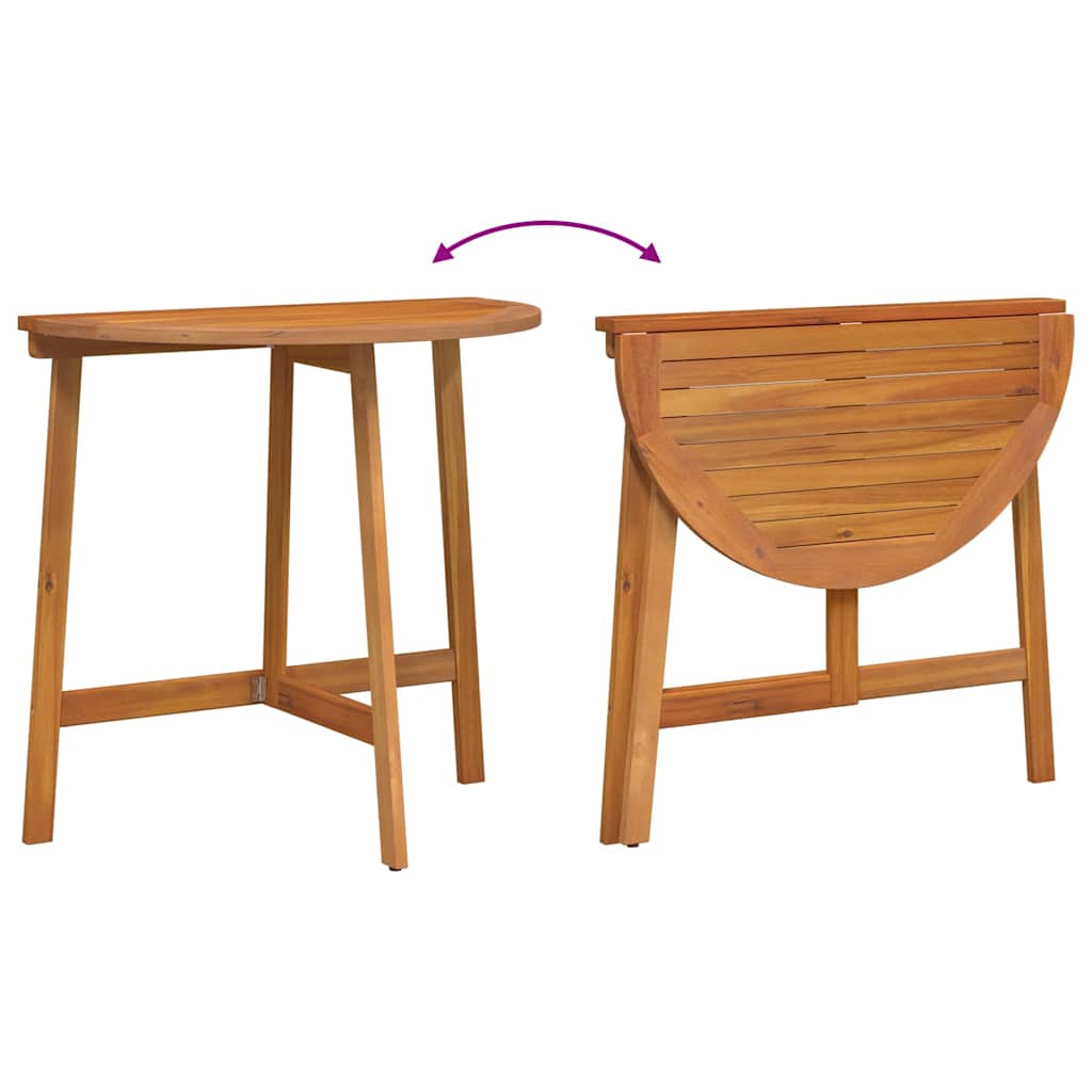 Set bistrot 3 pcs Marrone legno massello di acacia