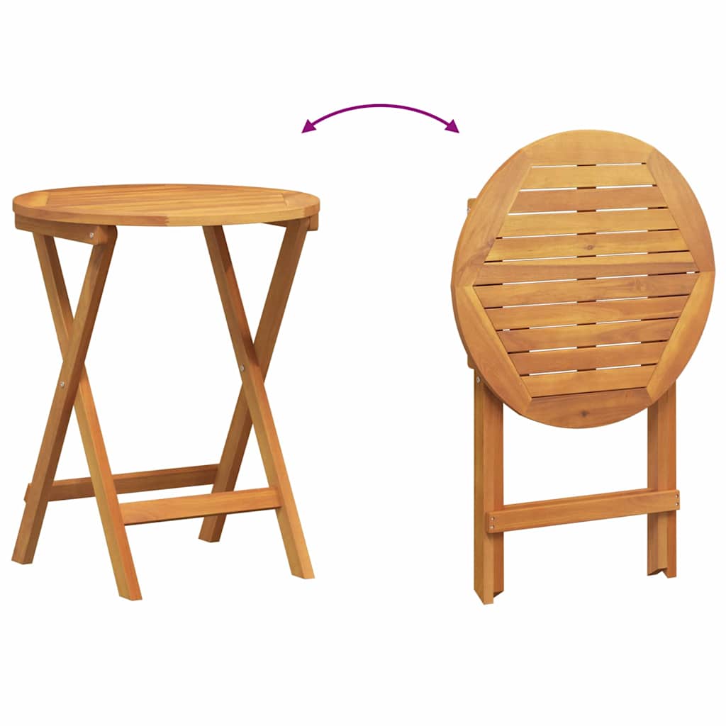 Set bistrot 3 pcs Marrone legno massello di acacia