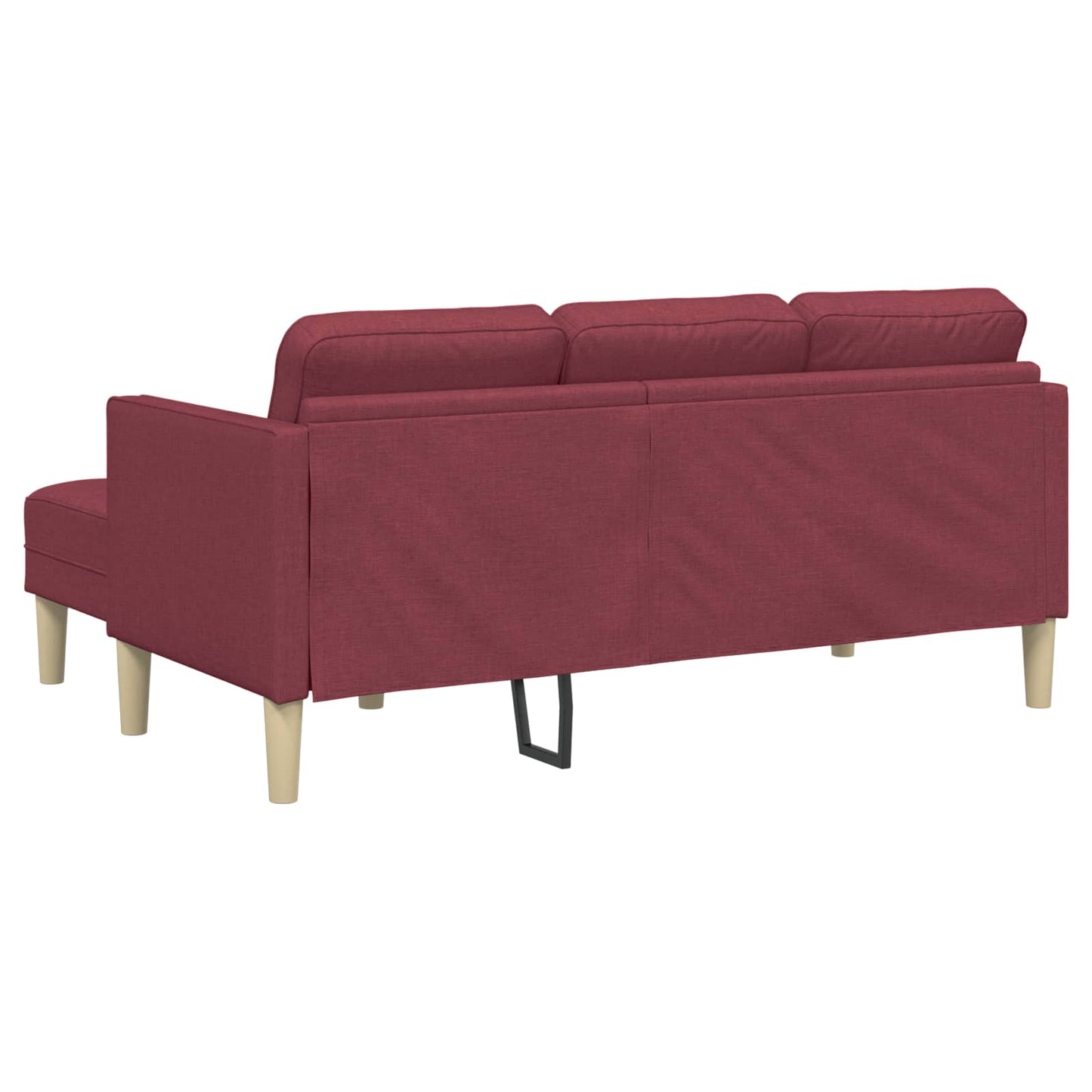 Set di divani 2 pz Rosso Vino Poliestere
