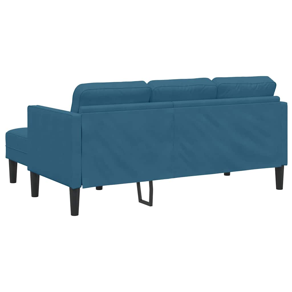 Set di divani 2 pcs Blu 173 x 131 x 67 cm Velluto