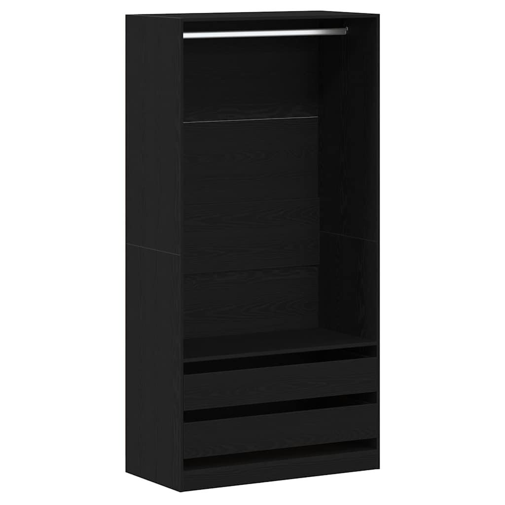 Guardaroba Rovere nero 100 x 50 x 200 cm Legno multistrato