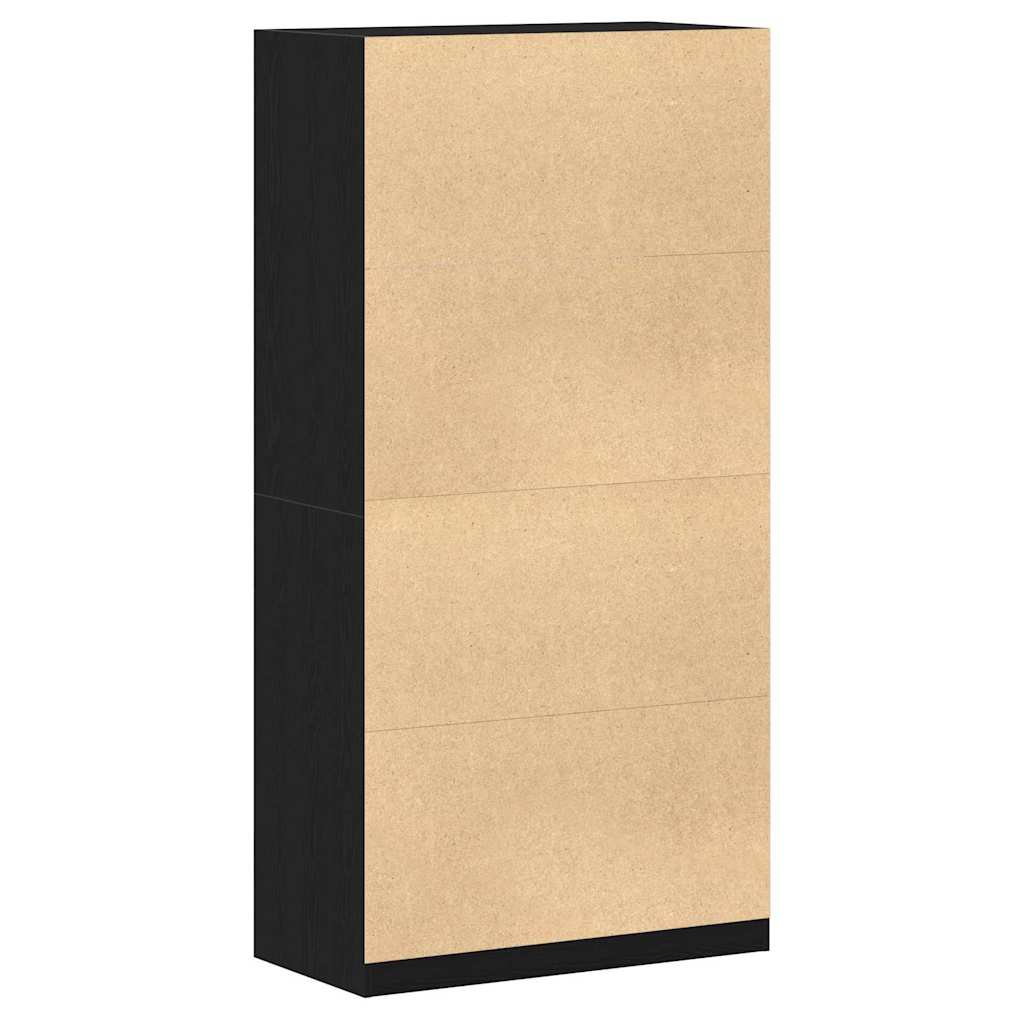 Guardaroba Rovere nero 100 x 50 x 200 cm Legno multistrato