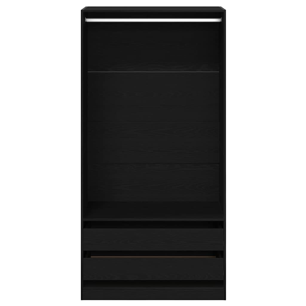 Guardaroba Rovere nero 100 x 50 x 200 cm Legno multistrato