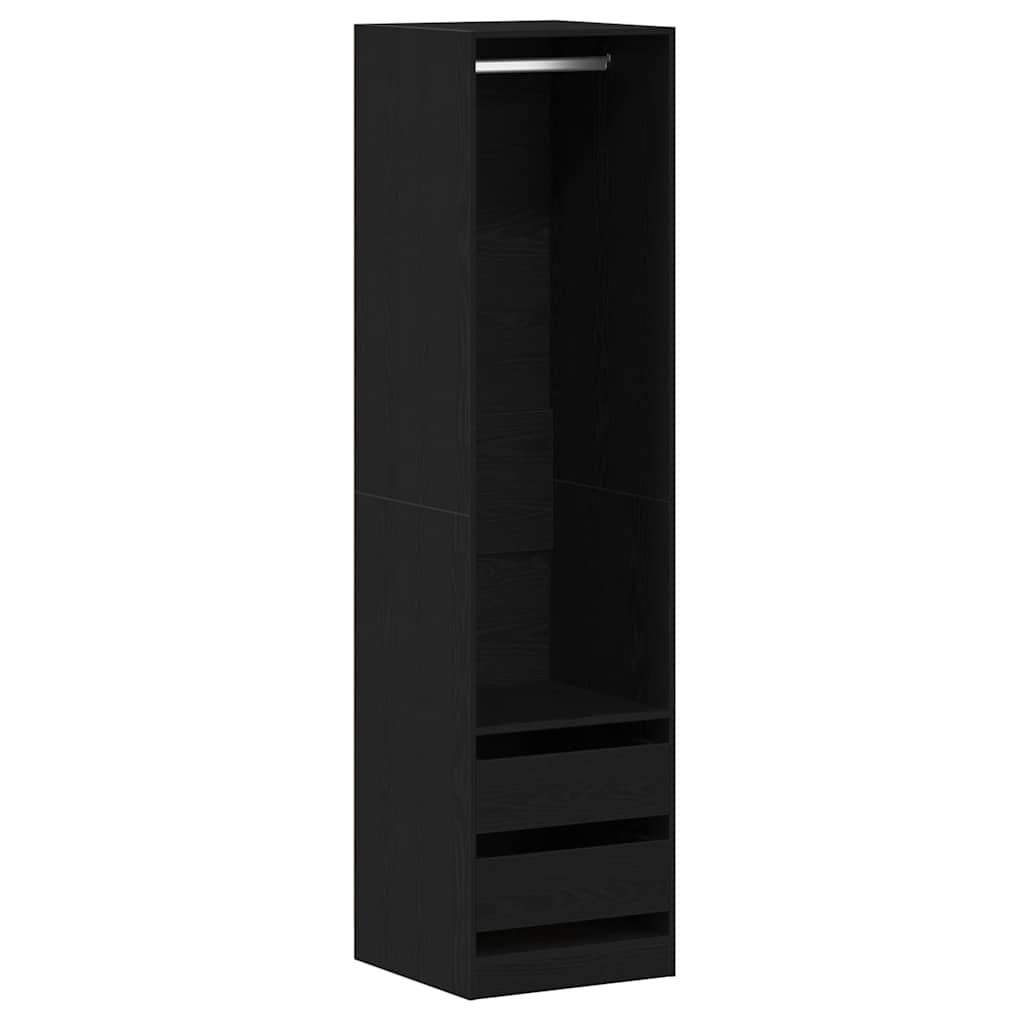 Guardaroba Rovere nero 50 x 50 x 200 cm Legno multistrato